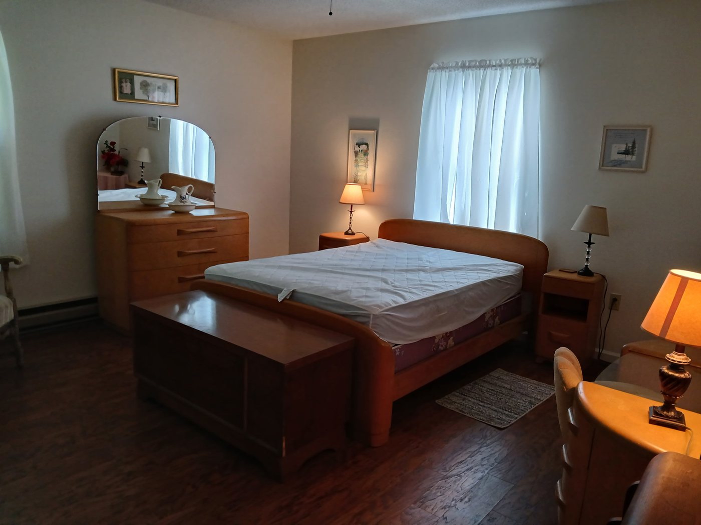 Queen Bedroom — inside the cabin