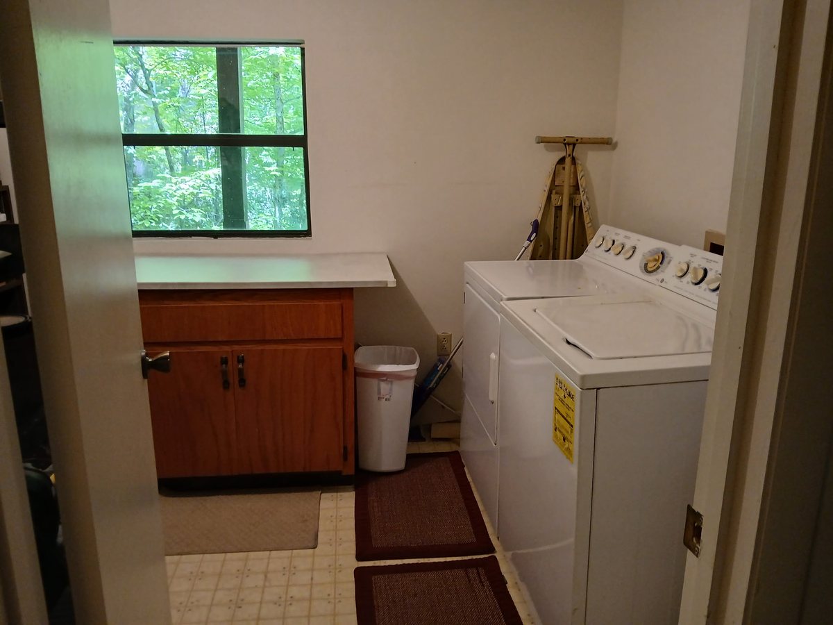 Laundry — inside the cabin